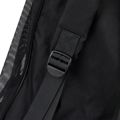 Breathable mesh lanyard backpack [black]