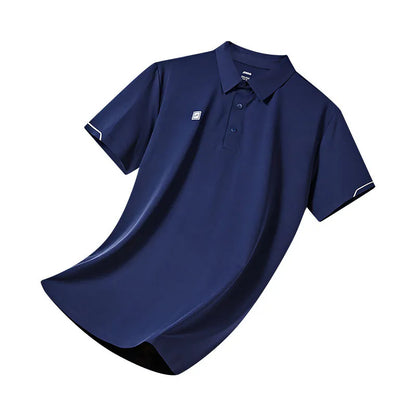 男款防曬短袖POLO衫 菁英時代~高爾夫球系列【藏青/黑/白/灰/淺藍】