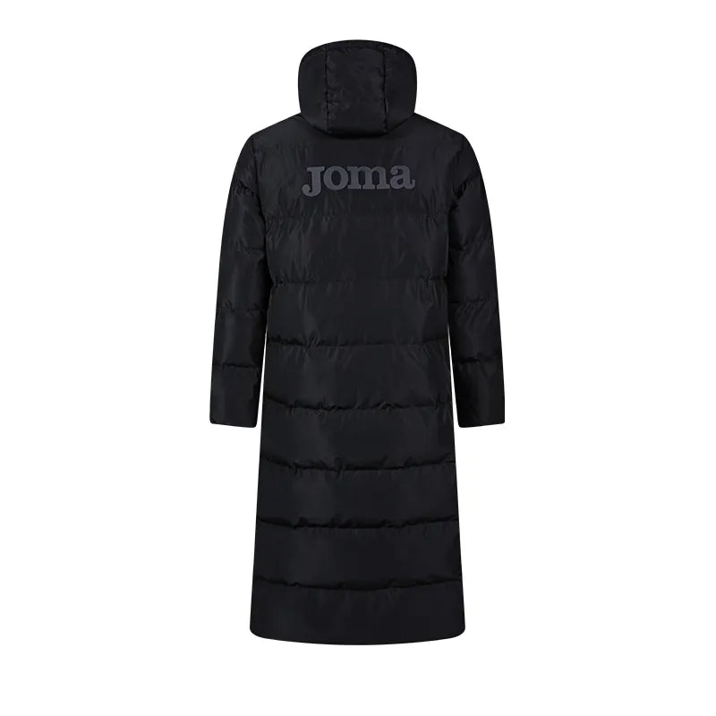 Men's long hooded cotton jacket [black/navy blue] 