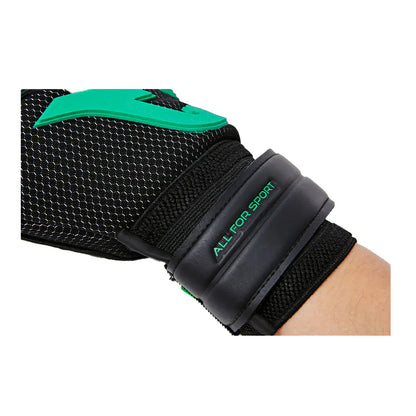 Futsal Goalkeeper Gloves [black and green]