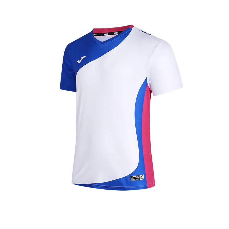 Men's breathable tennis T-shirt [red, white and blue]
