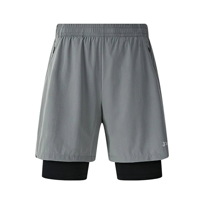 Men's 2 In 1 Shorts [black/grey]