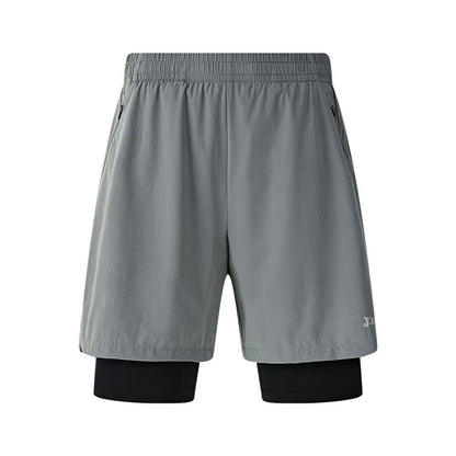 Men's 2 In 1 Shorts [black/grey]