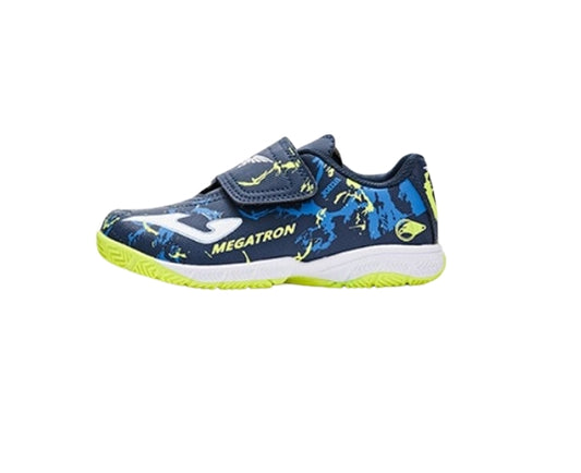 Kids' 5-a-side Velcro Soccer Shoes ~ MEGATRON 【Blue/Dark Blue】