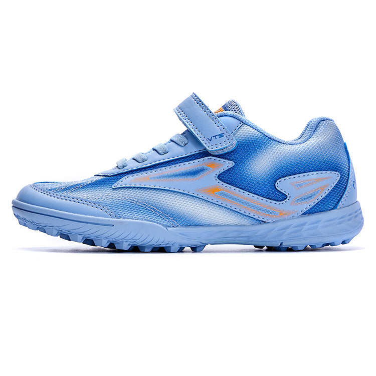 Children's spiked Velcro soccer shoes LIGA WEB 2.0 [blue/light blue/yellow/orange/color blue orange/fluorescent green]