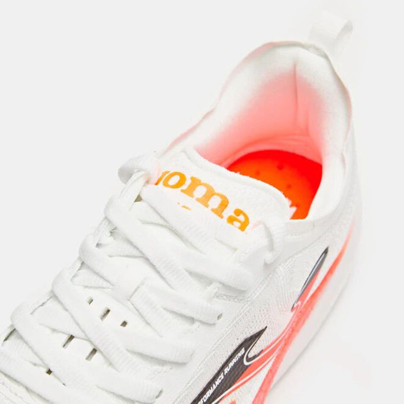 R-1000 Professional Running Shoes with Full-Length Carbon Fiber Plate [White &amp; Orange]