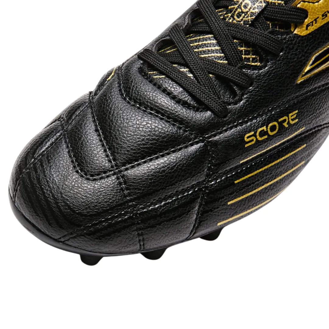 MG Score Cup Adult Soccer Boots [Black/Gold/White]