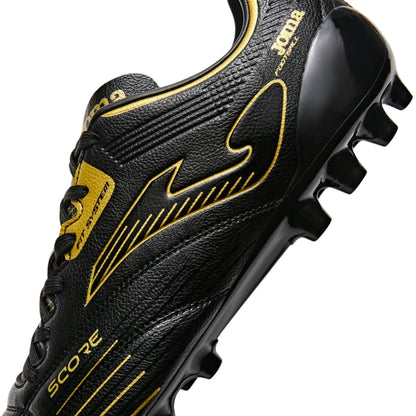 MG Score Cup Adult Soccer Boots [Black/Gold/White]