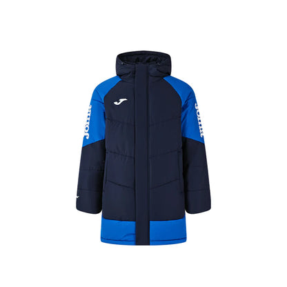 成人連帽中長款鋪棉外套~獵鷹II【黑/白/藏青/寶藍】