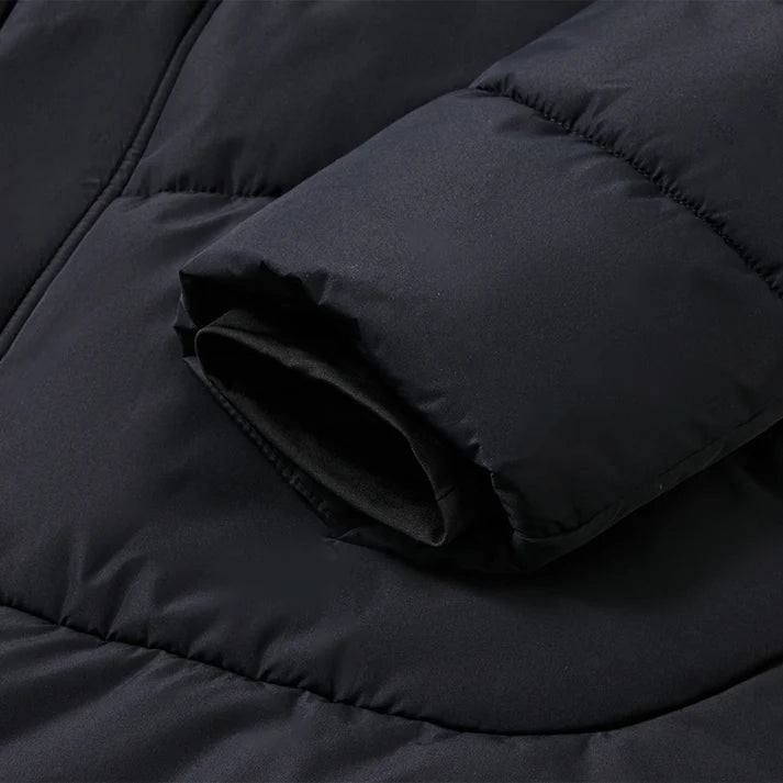 成人連帽中長款鋪棉外套~獵鷹II【黑/白/藏青/寶藍】