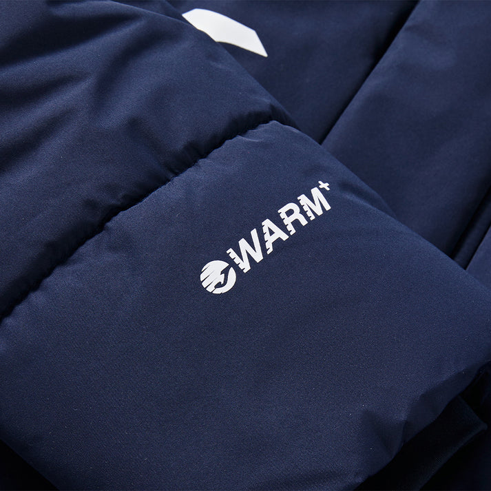 成人連帽中長款鋪棉外套~獵鷹II【黑/白/藏青/寶藍】