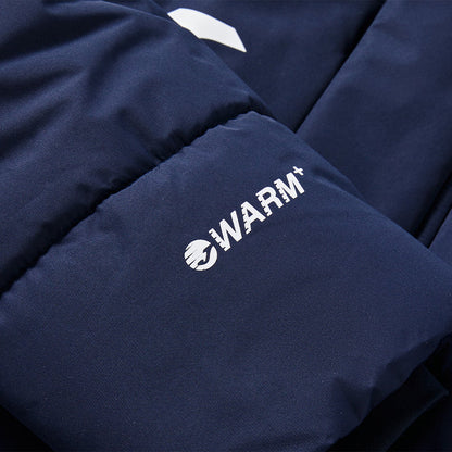 成人連帽中長款鋪棉外套~獵鷹II【黑/白/藏青/寶藍】