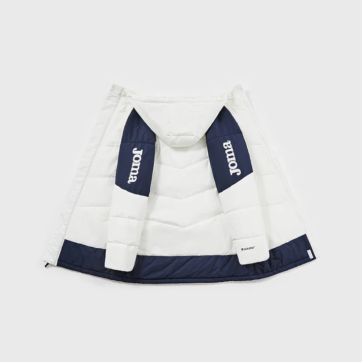 成人連帽中長款鋪棉外套~獵鷹II【黑/白/藏青/寶藍】