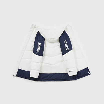 成人連帽中長款鋪棉外套~獵鷹II【黑/白/藏青/寶藍】