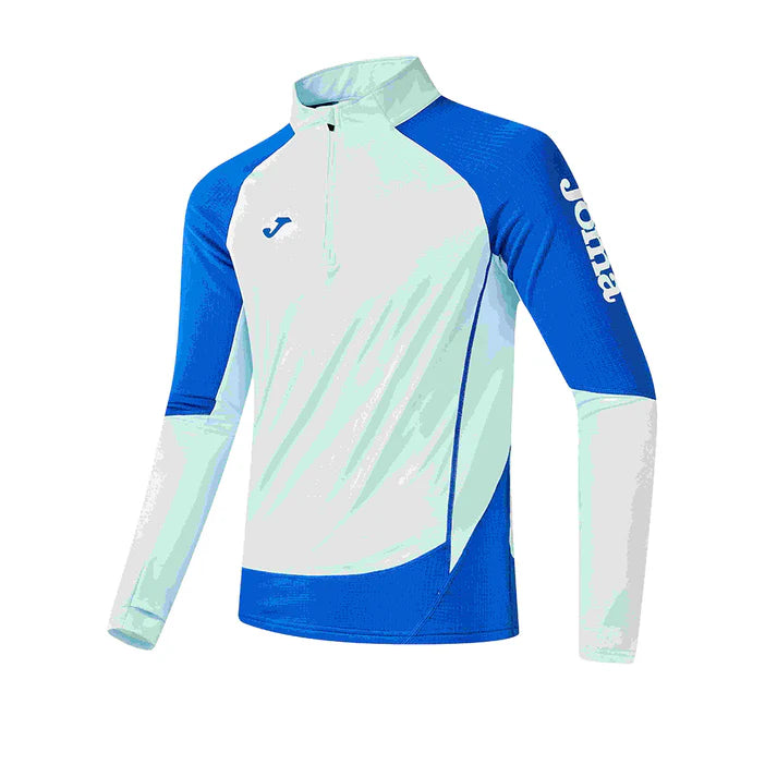 男款加絨半拉鍊長袖上衣 【白/天藍/藏青】