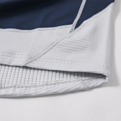 男款加絨半拉鍊長袖上衣 【白/天藍/藏青】