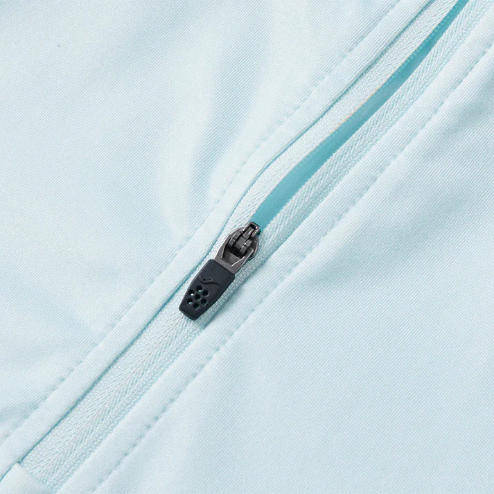 男款加絨半拉鍊長袖上衣 【白/天藍/藏青】