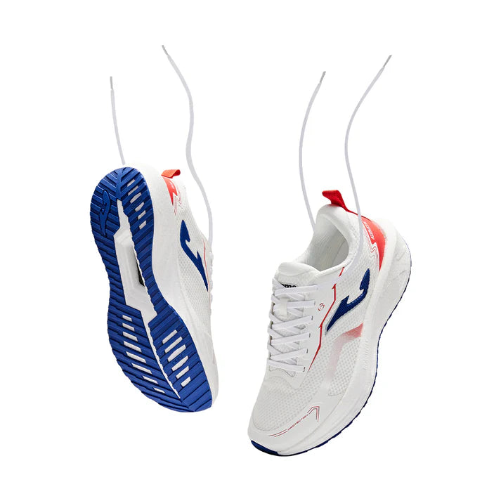 Adult Professional Racing Running Shoes R-4000 [White &amp; Orange]