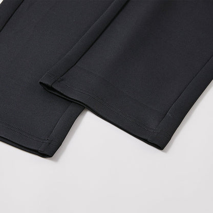 Men's Knit Straight Leg Athletic Pants [Black/Navy]