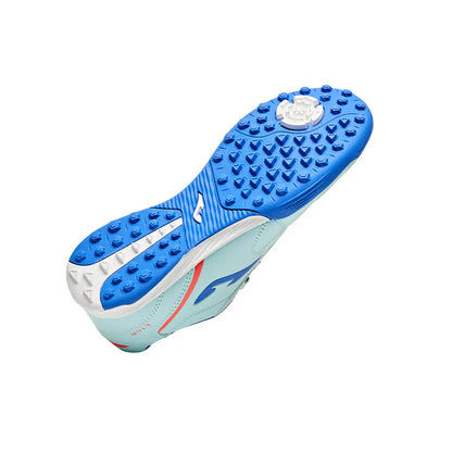 Kids' LIGA 4.0 TF soccer cleats with studs [White/Blue/Red Gold/Light Blue/Blue]