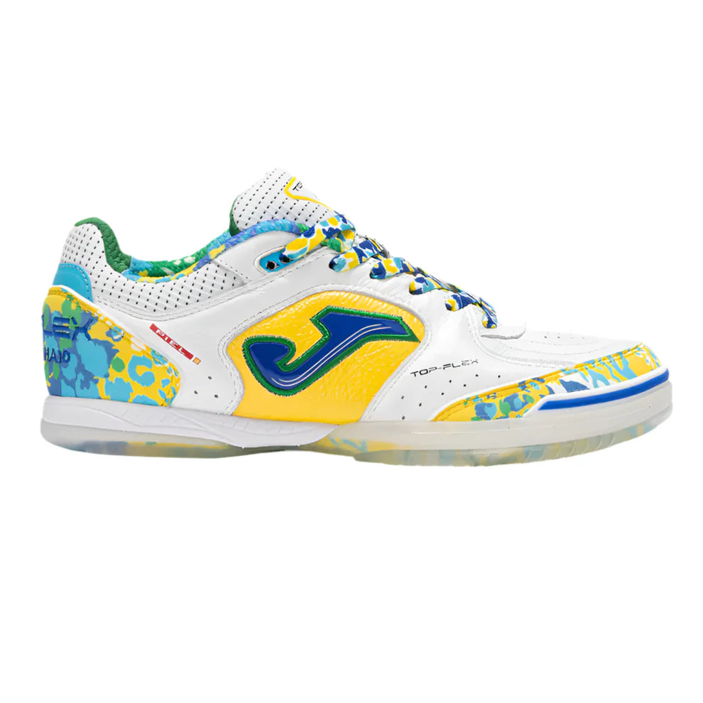 AMANDINHA Transparent Sole Special Edition Futsal Shoes TOP FLEX [White and Yellow]