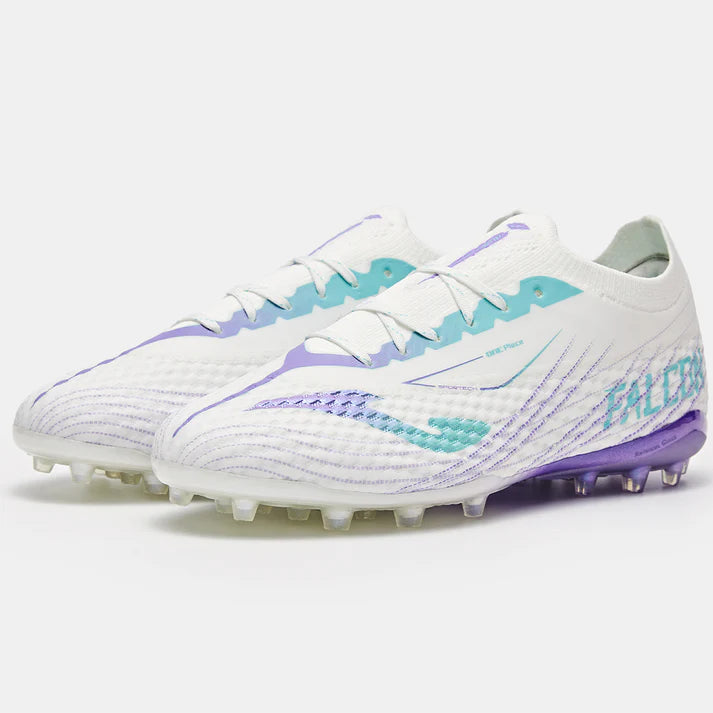 MG FALCON 2.0 Adult Soccer Boots [White &amp; Purple]