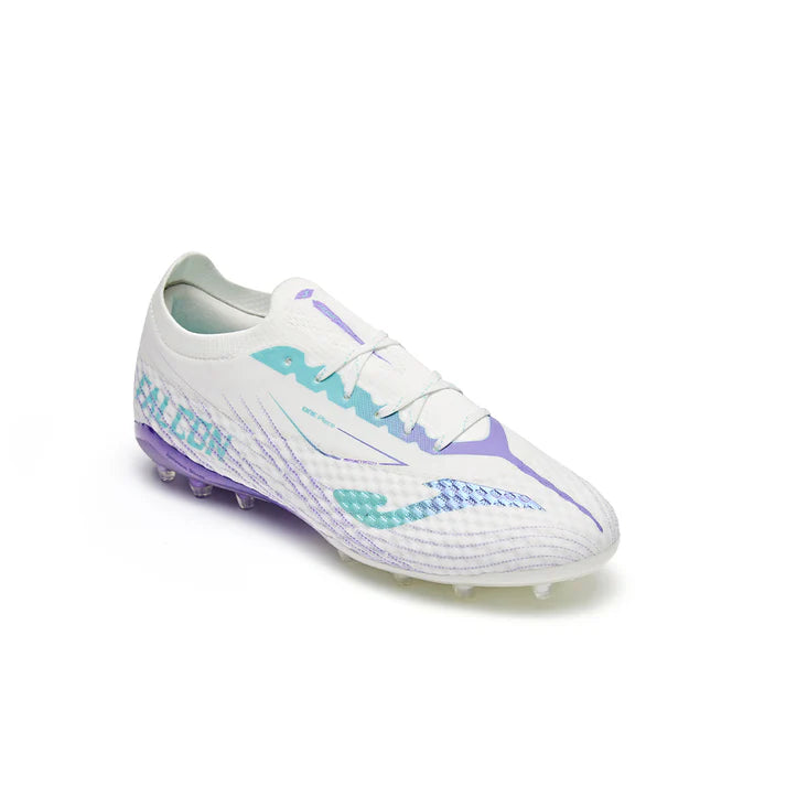 MG FALCON 2.0 Adult Soccer Boots [White &amp; Purple]