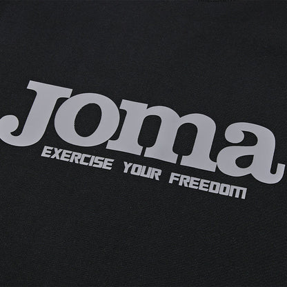 成人長袖圓領拼接大學T【黑/卡其】