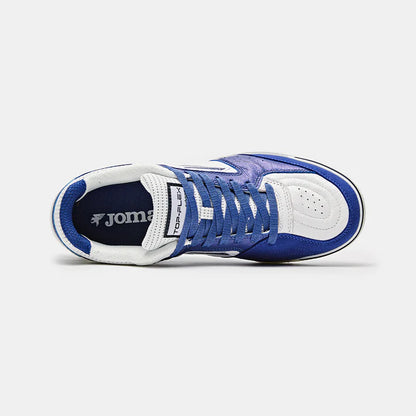 Top Flex 25 Futsal Shoes [White/White-Blue]