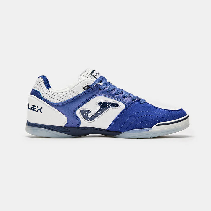 Top Flex 25 Futsal Shoes [White/White-Blue]