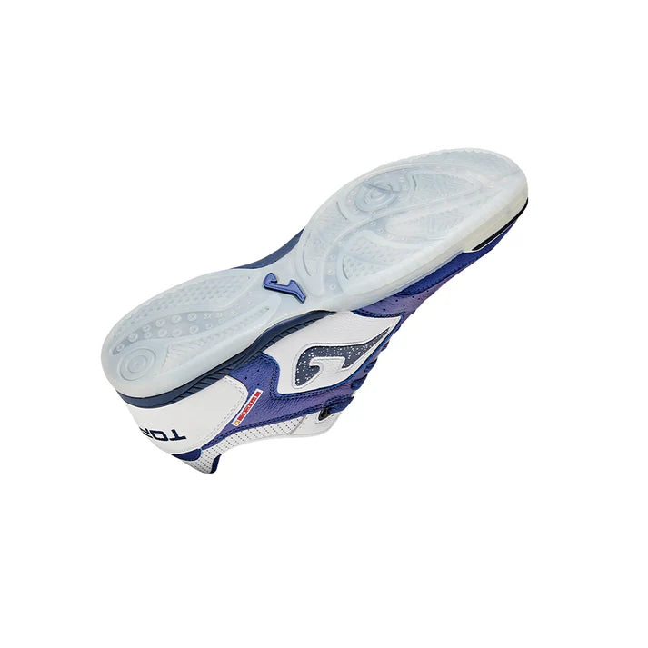 Top Flex 25 Futsal Shoes [White/White-Blue]