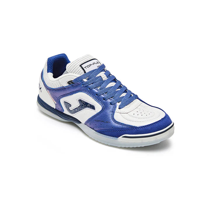 Top Flex 25 Futsal Shoes [White/White-Blue]