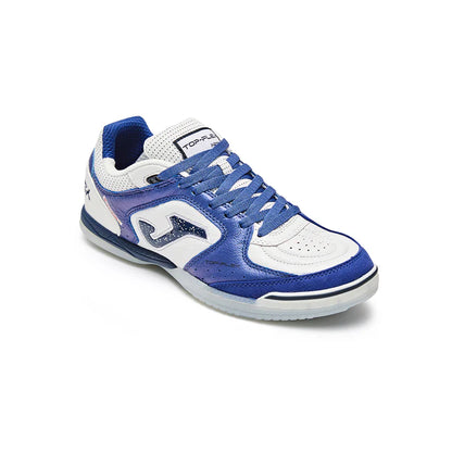 Top Flex 25 Futsal Shoes [White/White-Blue]