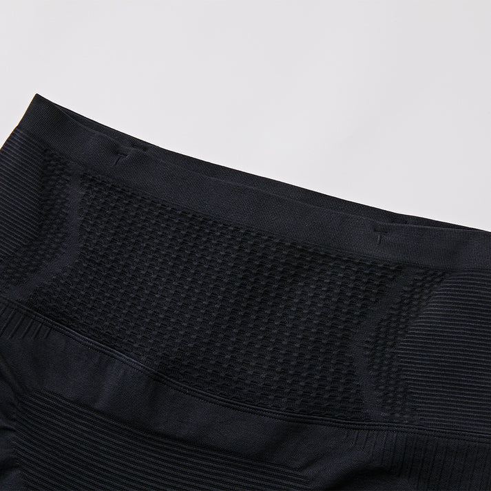 成人款跑步壓縮彈性長褲【黑】