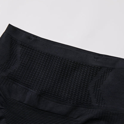 成人款跑步壓縮彈性長褲【黑】