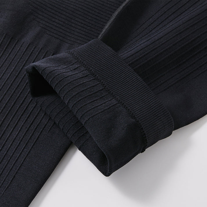 成人款跑步壓縮彈性長褲【黑】