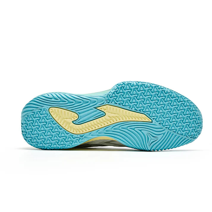 Women's Size 25 New Professional Padel Plate Tennis Shoes OPEN PREMIUM [White &amp; Green]