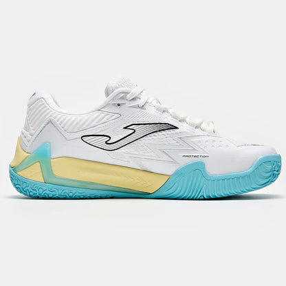 Women's Size 25 New Professional Padel Plate Tennis Shoes OPEN PREMIUM [White &amp; Green]