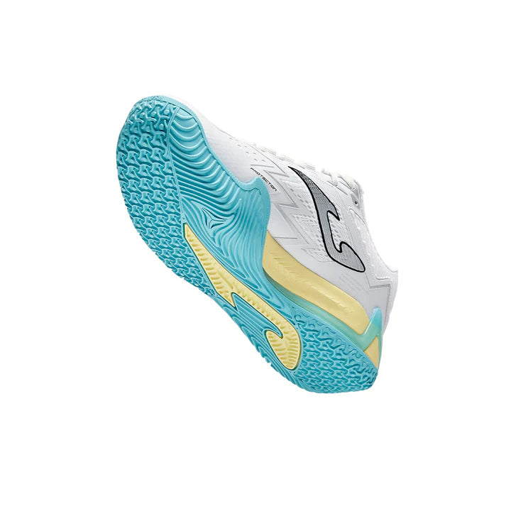 Women's Size 25 New Professional Padel Plate Tennis Shoes OPEN PREMIUM [White &amp; Green]