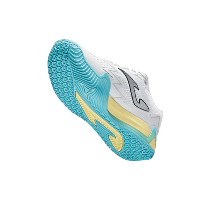 Women's Size 25 New Professional Padel Plate Tennis Shoes OPEN PREMIUM [White &amp; Green]