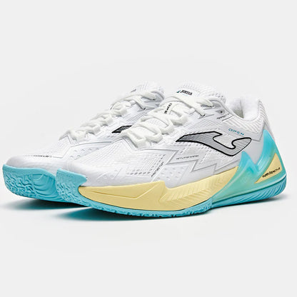 Women's Size 25 New Professional Padel Plate Tennis Shoes OPEN PREMIUM [White &amp; Green]