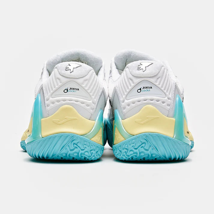 Women's Size 25 New Professional Padel Plate Tennis Shoes OPEN PREMIUM [White &amp; Green]