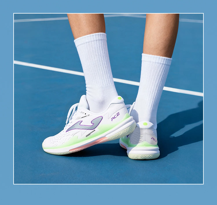 Women's new size 25 tennis shoes, ACE series [white/light blue]