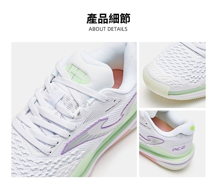 Women's new size 25 tennis shoes, ACE series [white/light blue]