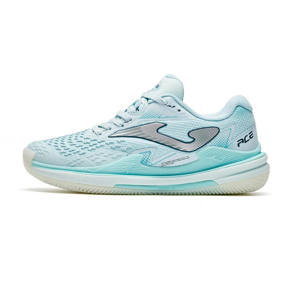 Women's new size 25 tennis shoes, ACE series [white/light blue]