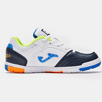 Children's Futsal Shoes CANCHA JR 2401 [Blue, Green and White]