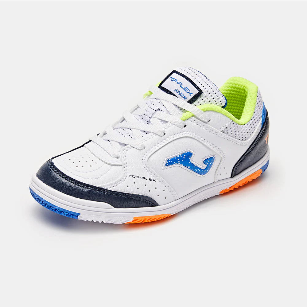 Children's Futsal Shoes CANCHA JR 2401 [Blue, Green and White]