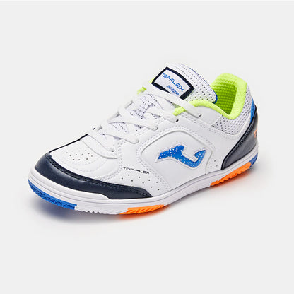 Children's Futsal Shoes CANCHA JR 2401 [Blue, Green and White]