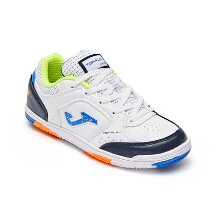 Children's Futsal Shoes CANCHA JR 2401 [Blue, Green and White]