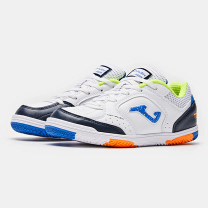 Children's Futsal Shoes CANCHA JR 2401 [Blue, Green and White]